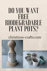 Free biodegradable pots
