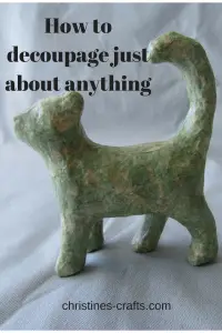 How to decoupage just about anything pin 2