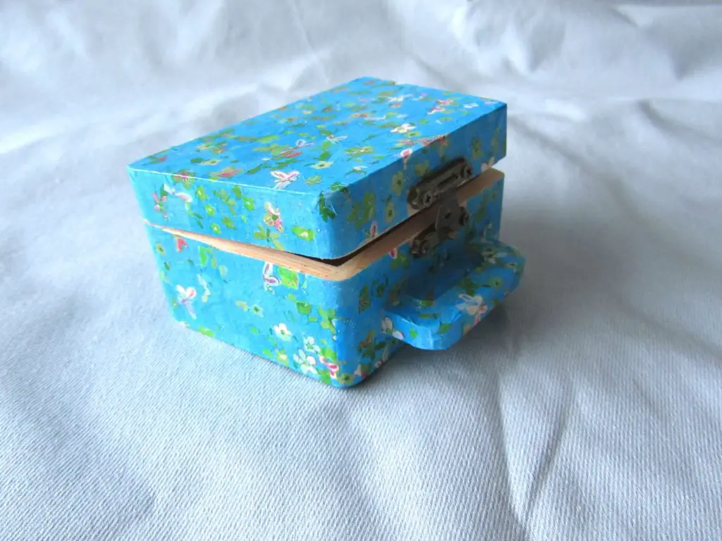 Completed decoupage box