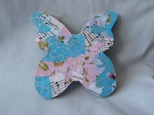 Decoupaged butterfly