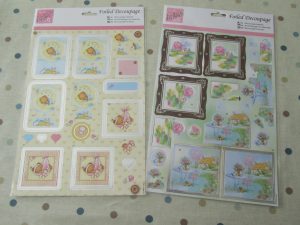 decoupage foiled sheets