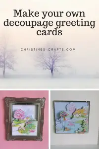 Make your own decoupage greeting cards