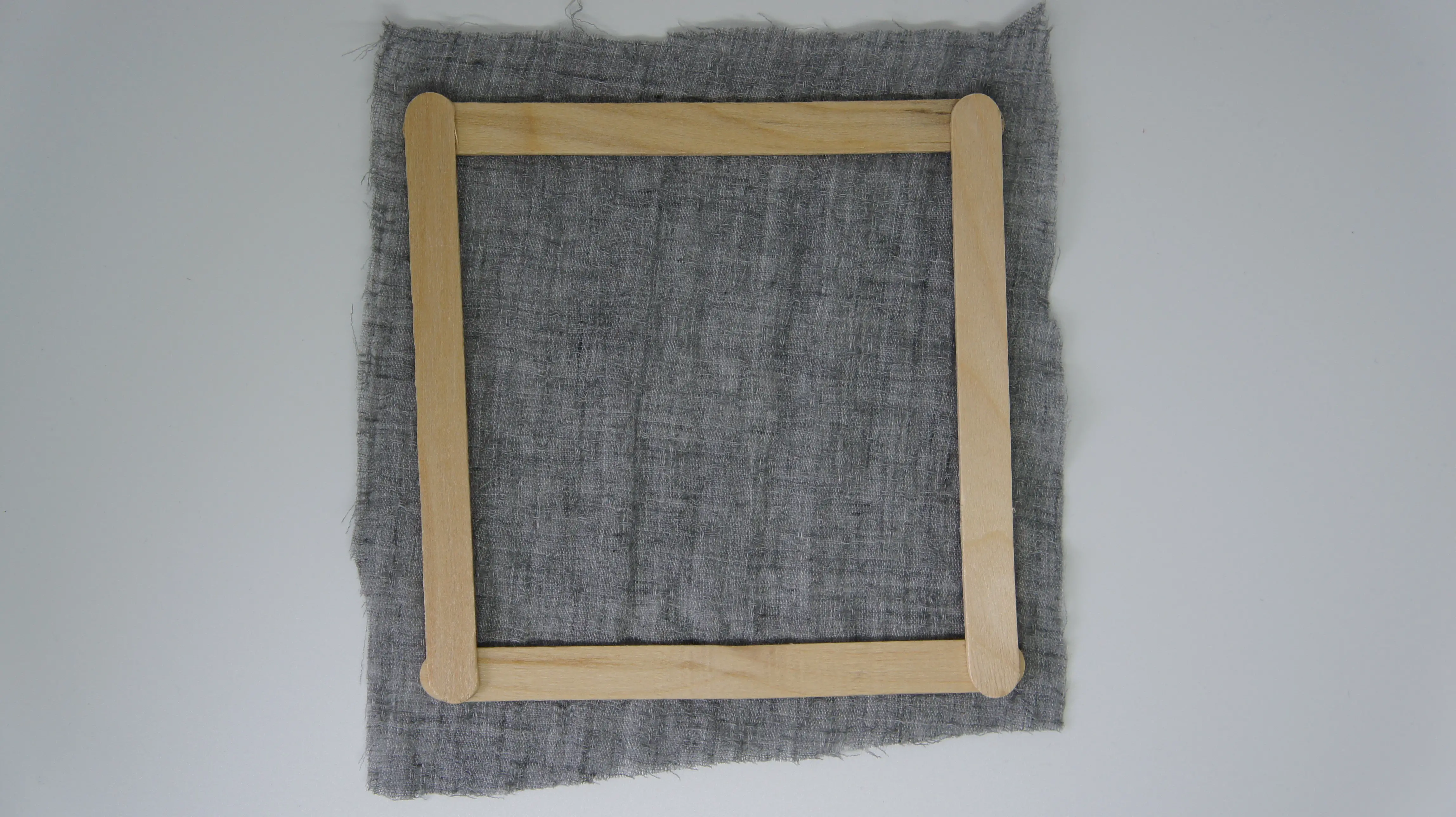 Frame on Cheesecloth