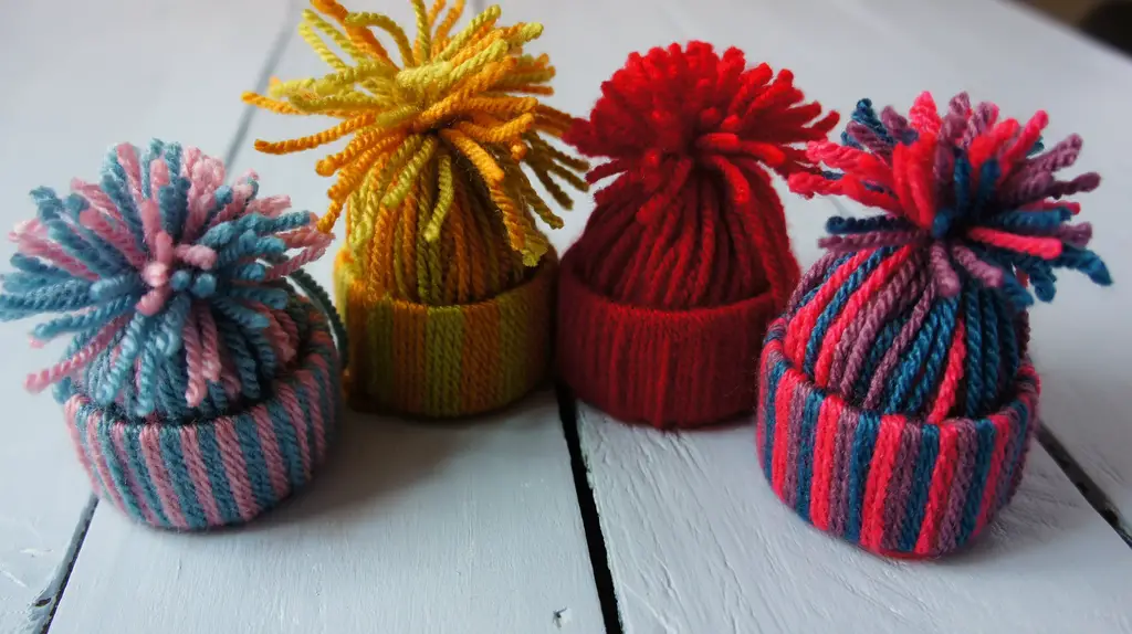 Christmas woolly hat ornaments