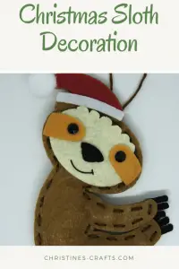 Christmas Sloth Decoration Kit