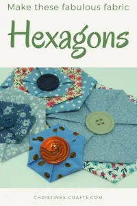 Fabric Hexagons pin 2