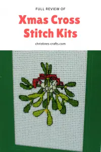 Cross stitch Xmas kits pin