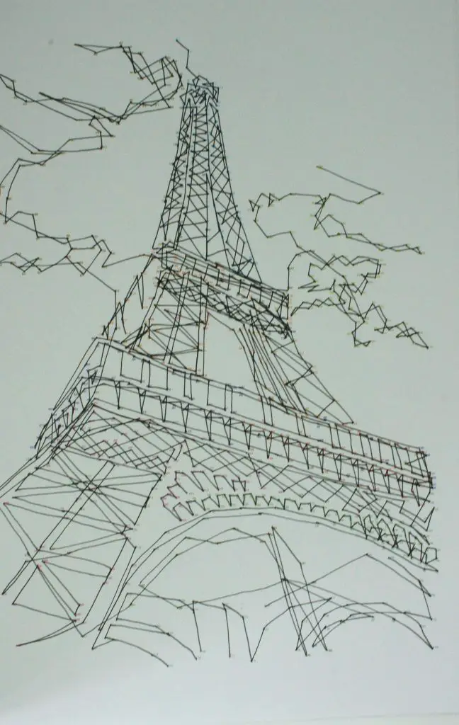 Eiffel Tower dot-to-dot completed