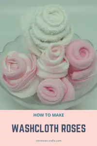 Washcloth roses