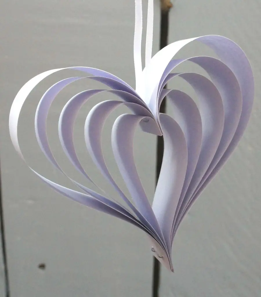 Lilac hanging heart