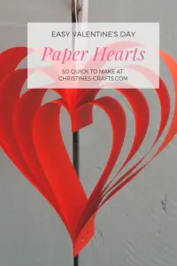 Red paper hanging Heart