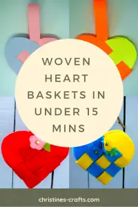 Woven Heart Baskets Pin