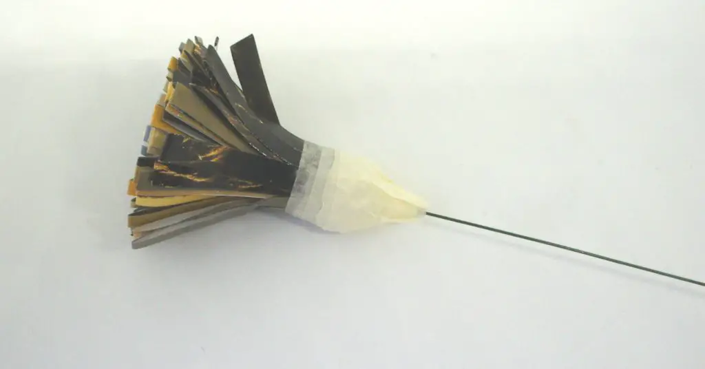 Masking tape on flower