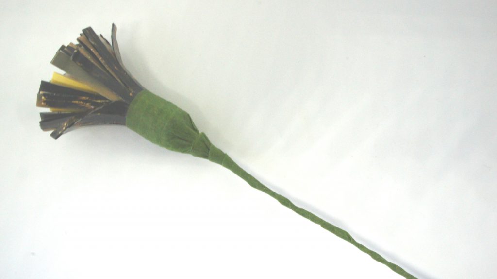 Florists' tape on flower stem