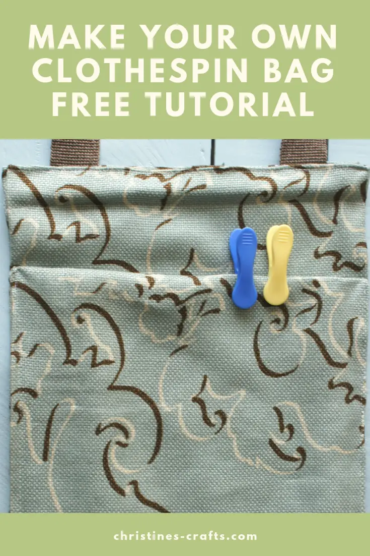 Clothespin / Peg Bag To Make Full Tutorial - Christine's Crafts