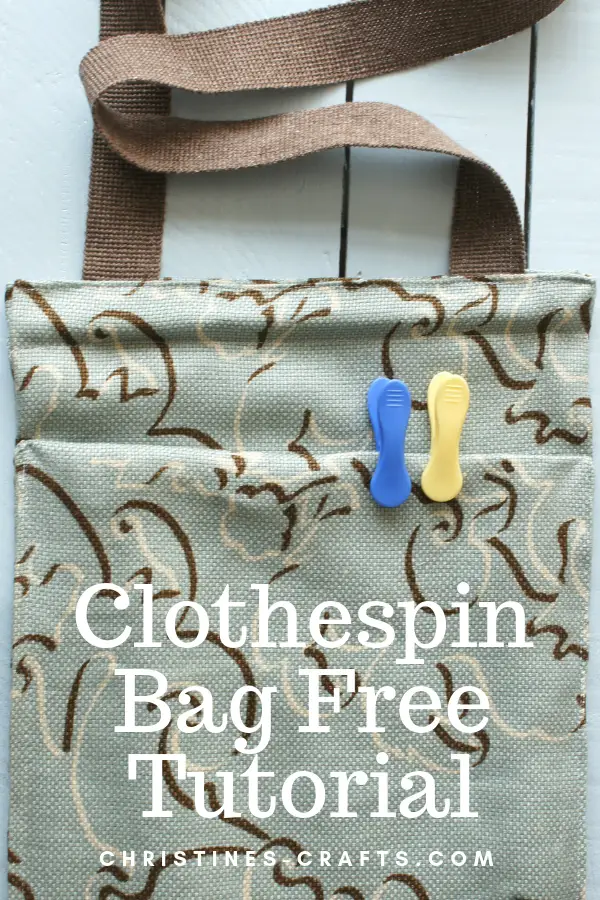 Clothespin / Peg Bag To Make Full Tutorial - Christine's Crafts