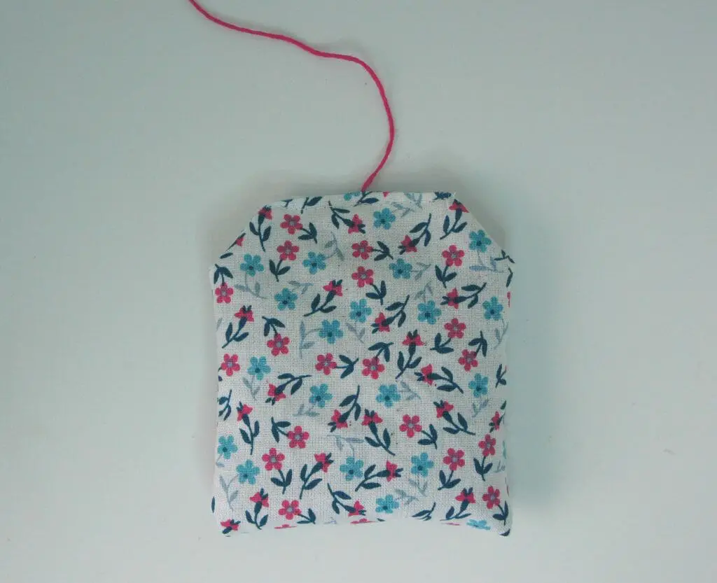 Thread sewn into bag