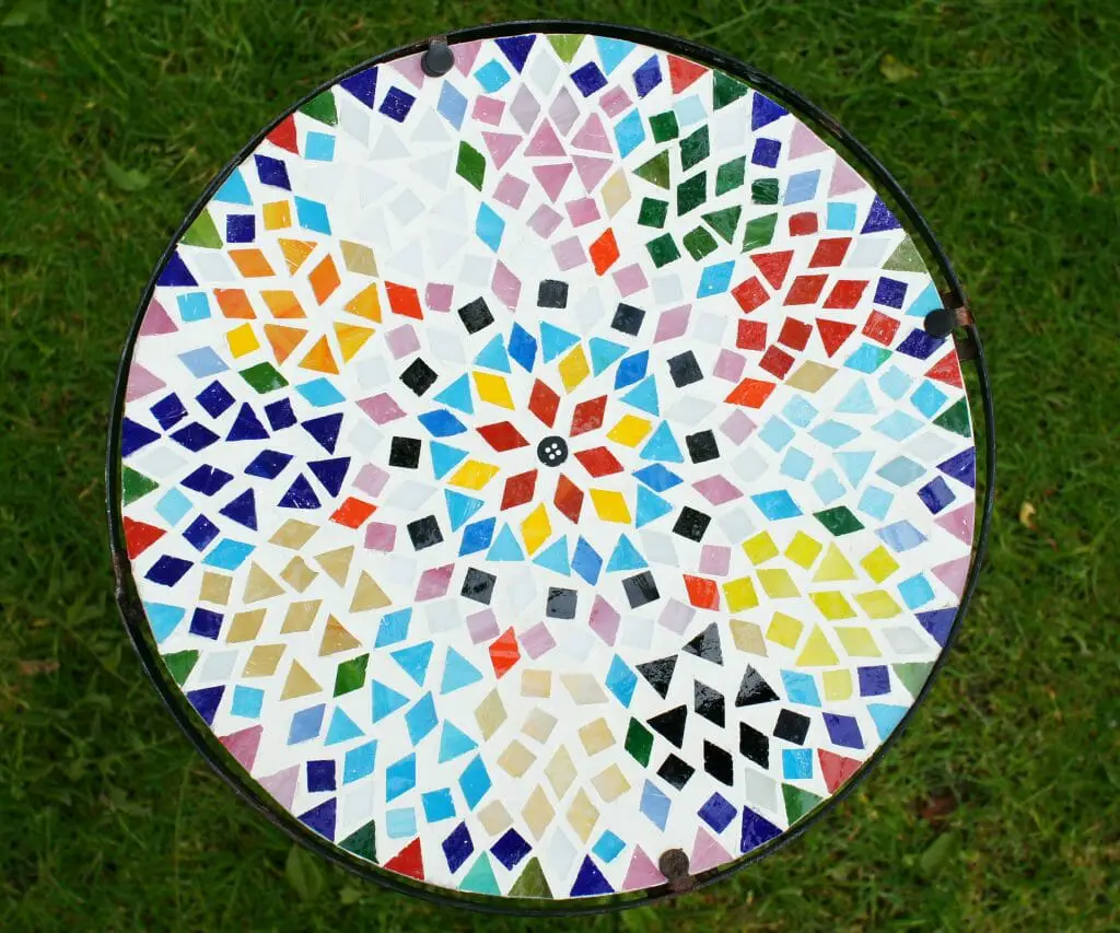 Completed Mosaic Table