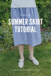 Simple Summer skirt tutorial