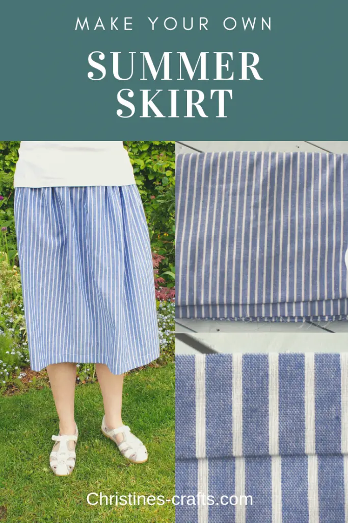 The Simplest Skirt Tutorial for Beginners - Christine's Crafts