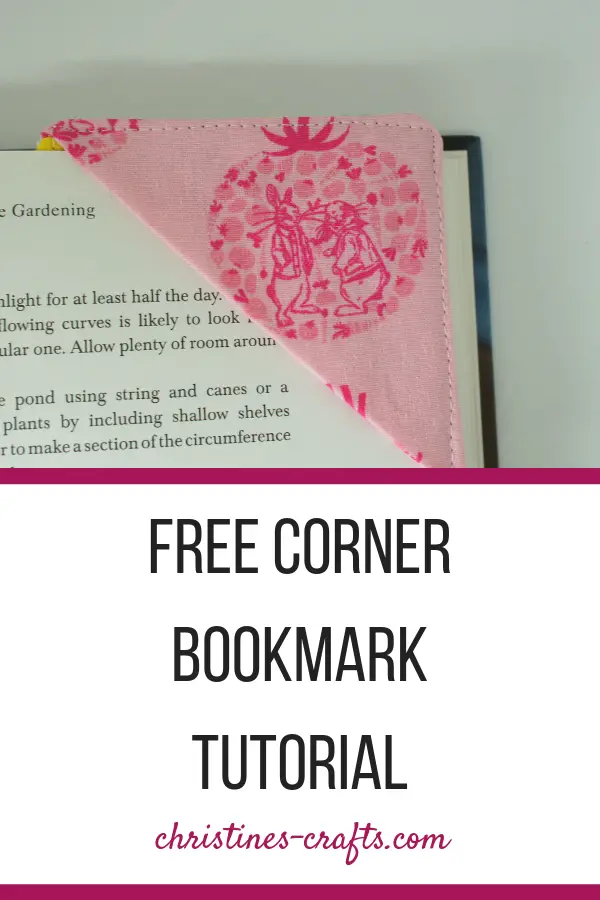 Fabric Corner Bookmark 