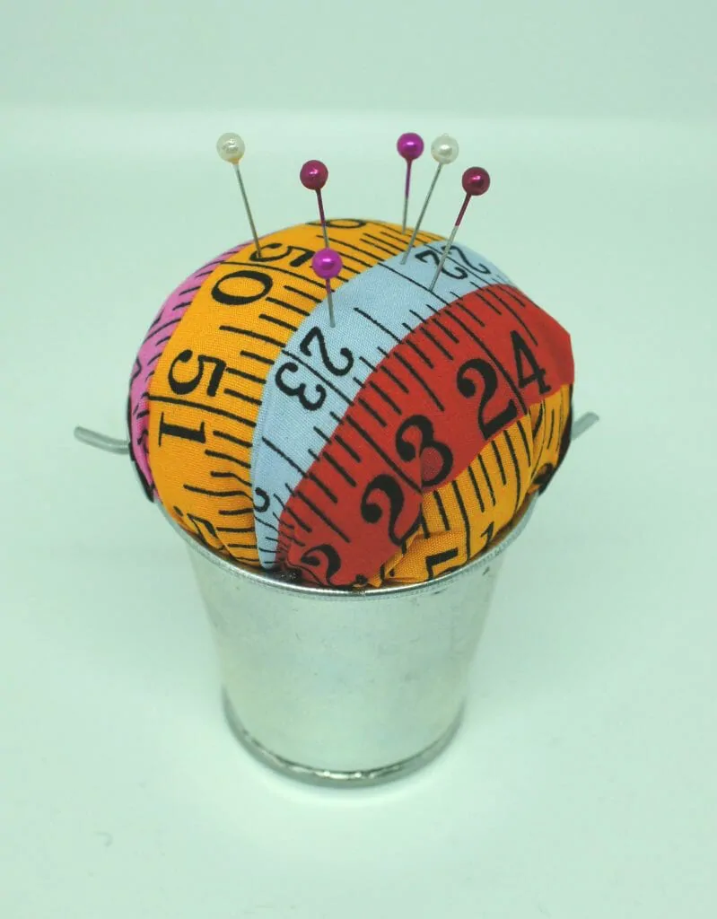 Completed pincushion