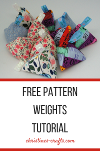 Make your own Pattern Weights - Christine's Crafts