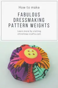 Dressmaking pattern weights 