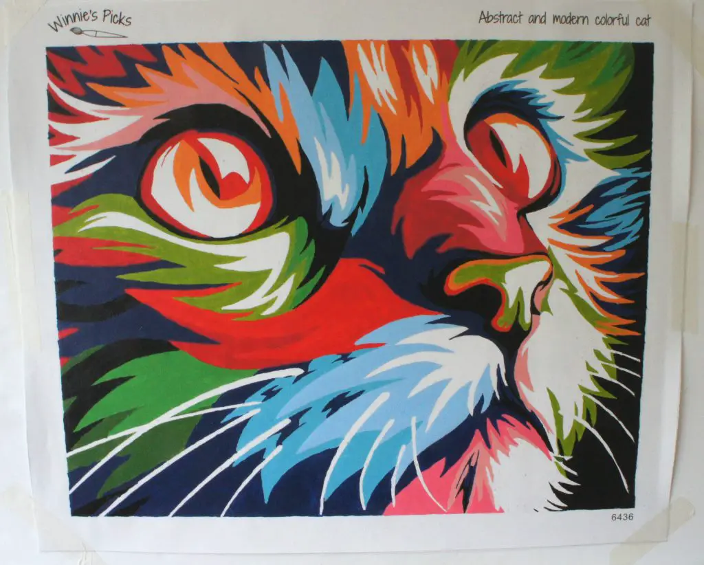 Part painted cat