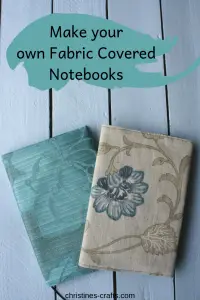 Fabric covered notebooks