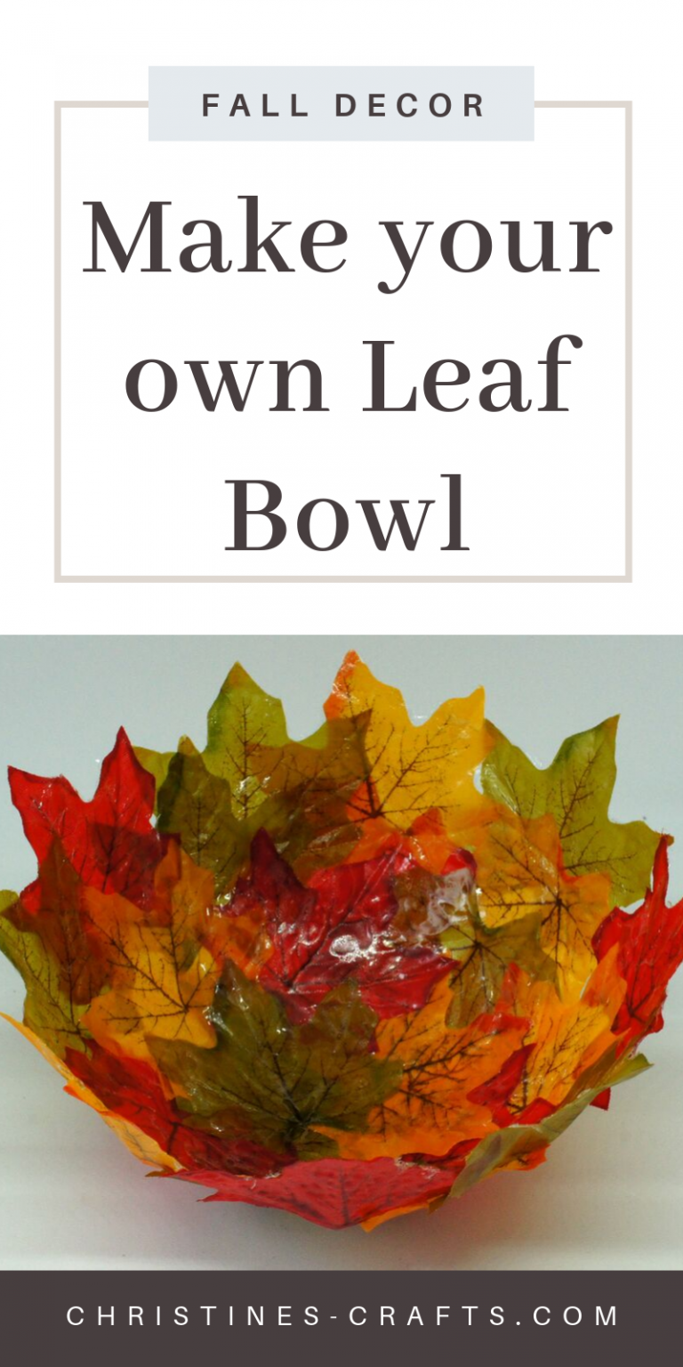 DIY Autumn / Fall Leaf Bowl, How to Make - Christine's Crafts