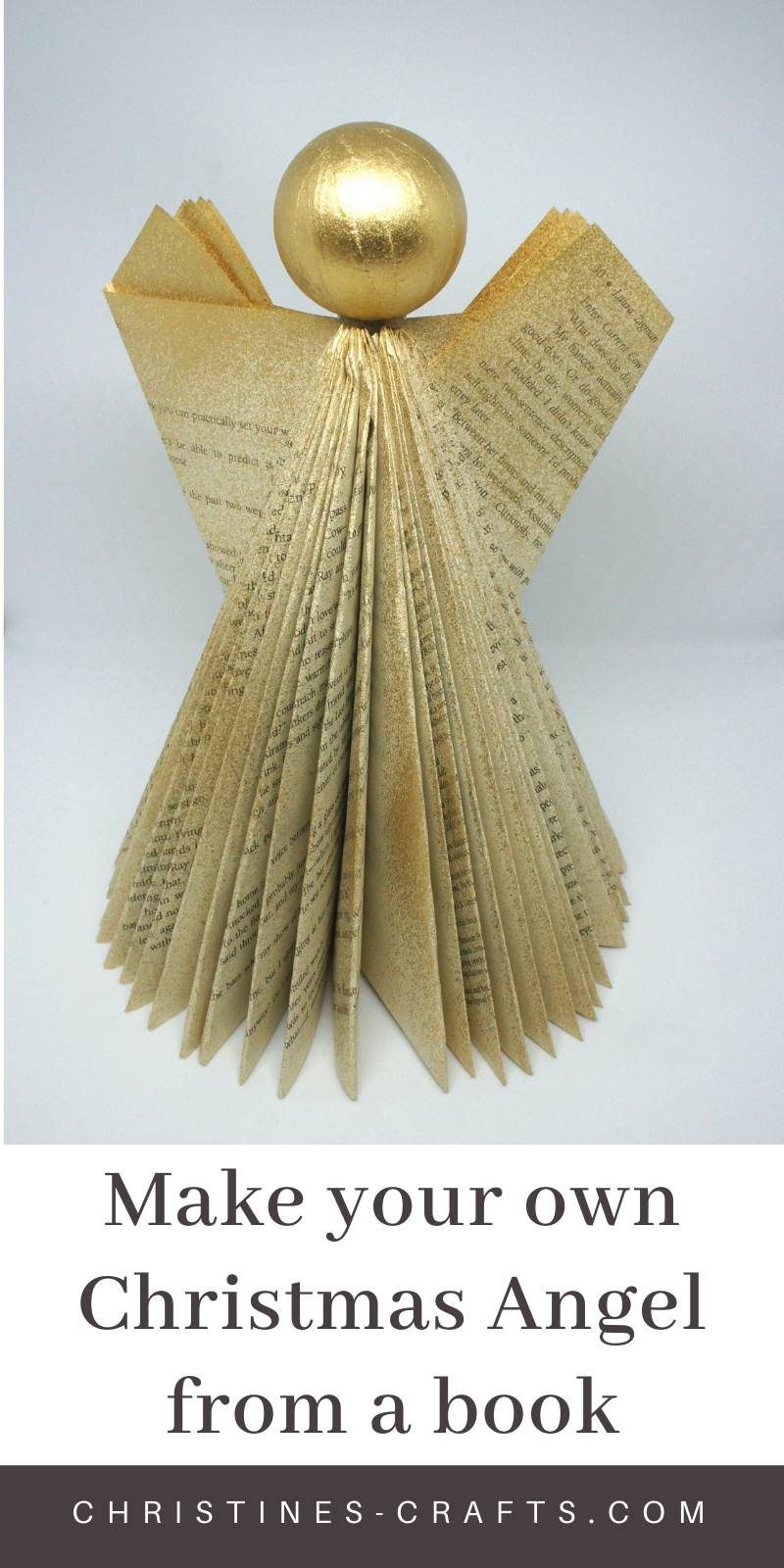 how to make an angel out of a paperback book