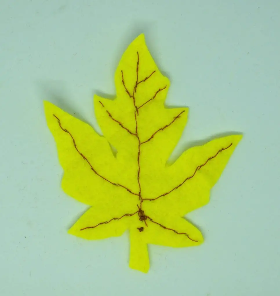 Back of yellow leaf