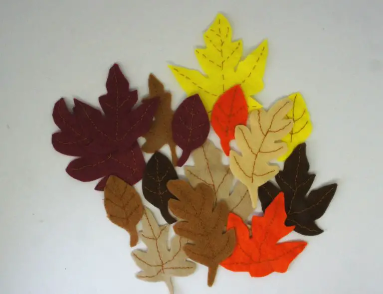 Autumn / Fall Leaves made from Felt