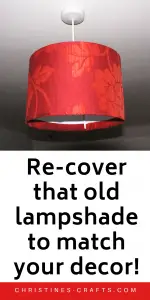 re-cover a lampshade