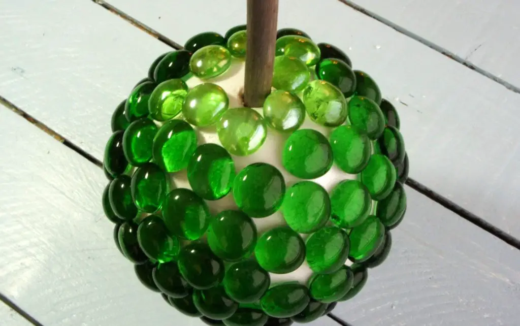 All beads on gazing ball