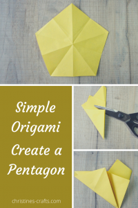 How to Make an Origami Pentagon from a Square of Paper