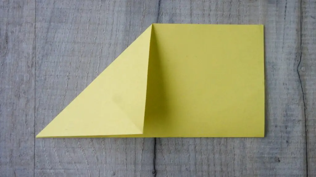 Second origami fold