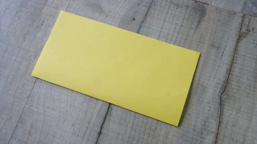 folded square of paper