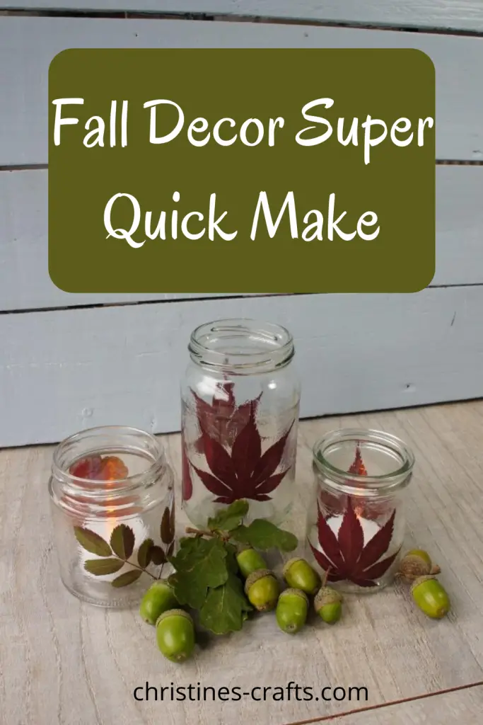 Fall Decor DIY - tealight holders