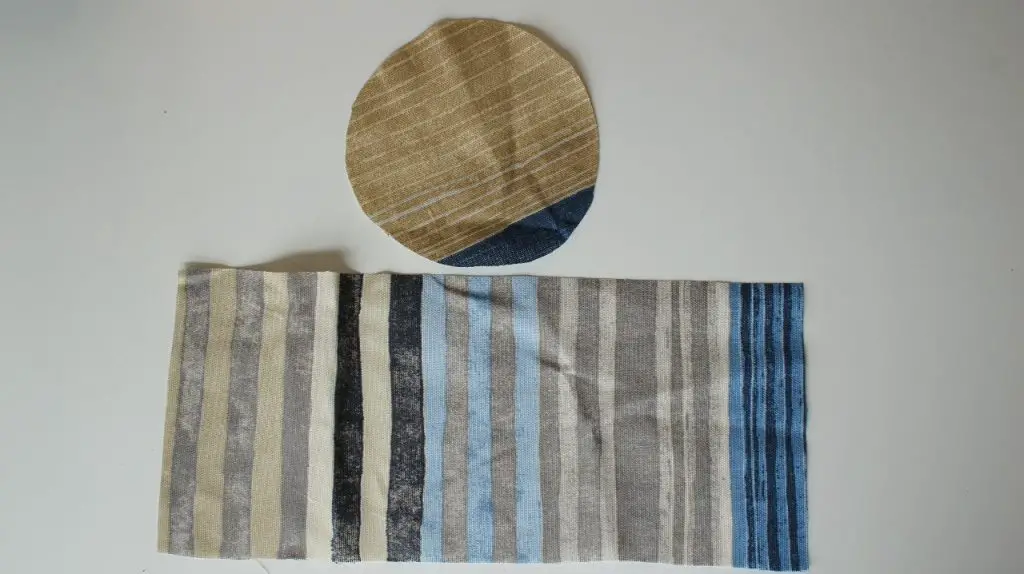 Circle & Rectangle of Fabric CUt Out