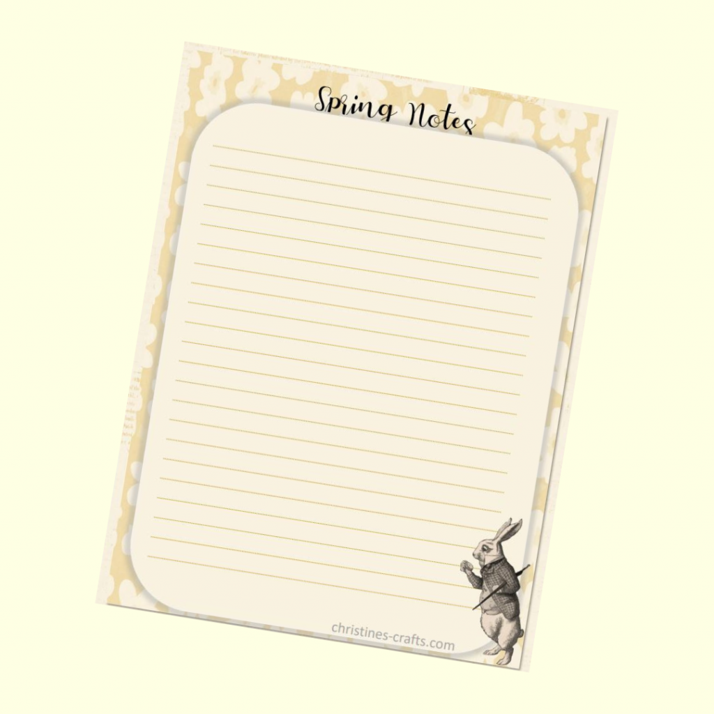 rabbit notepaper