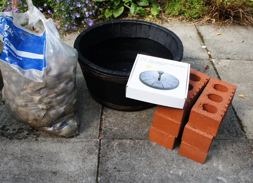 DIY water feature supplies