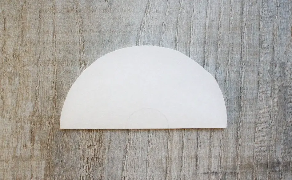 Paper Circle Folded in Half