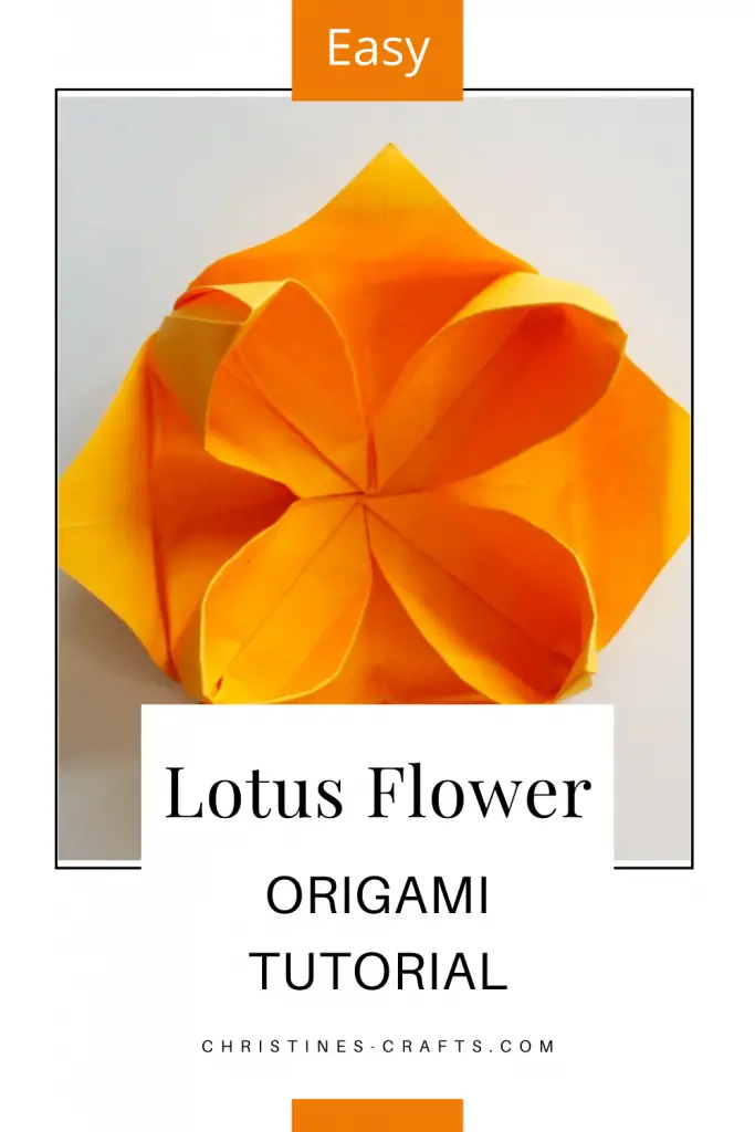 origami lotus flower 