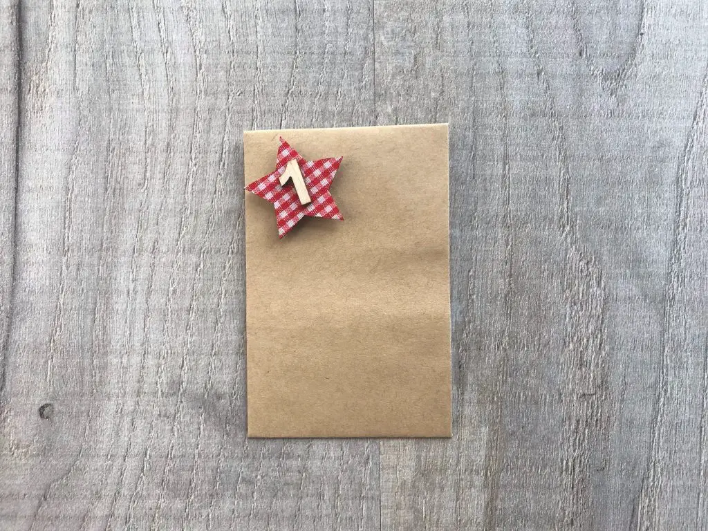 Advent calendar envelope