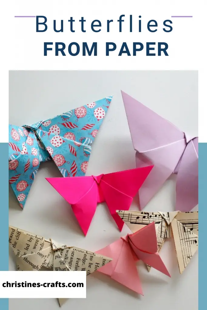 origami paper butterflies 