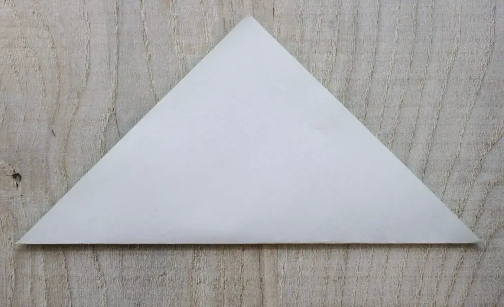 origami paper folded corner to corner