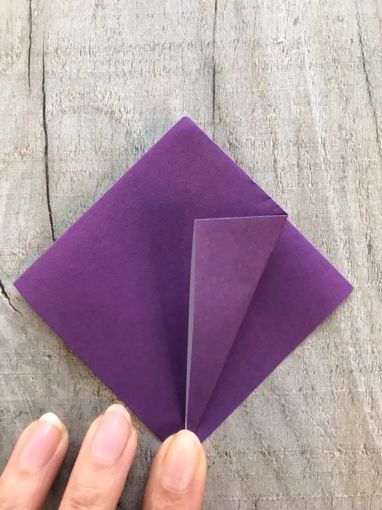 first corner folded back