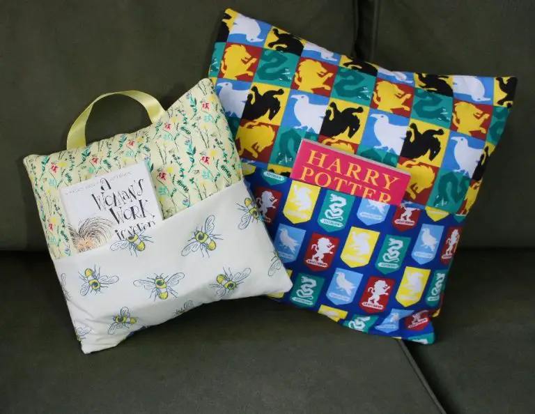 Sew a Reading Cushion / Pillow with a Book Pocket